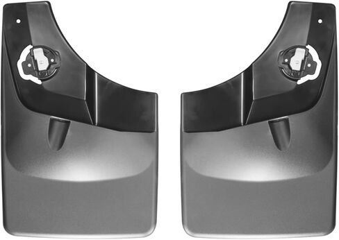 Weathertech Custom No Drill Splash Guard MudFlaps for Ford F-150, F-150 - Rear Pair (120044), Black in Saudi Arabia