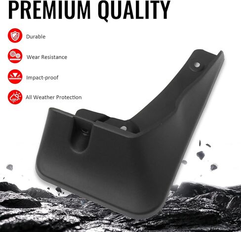 IKON MOTORSPORTS Mud Flap, Compatible with 2022-2026 Lexus NX250 NX350 NX350h NX450h+ (Not Fit F Sport Models), Black PP Polypropylene Mud Guards Splash, Front Rear 4PCS Set in Saudi Arabia