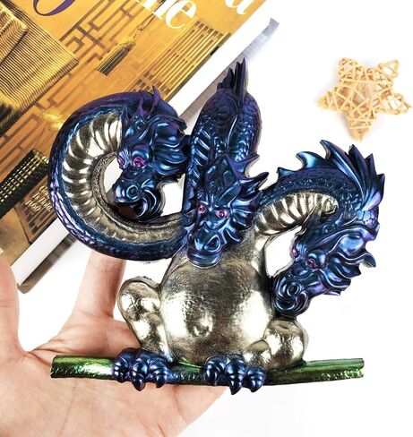 Three Head Dragon Resin Mold 3D Animal Silicone Molds Large Wall Art Dragon Mold Epoxy Resin Casting Moulds for DIY Wall Hanging Art Craft Home Table Decor in Saudi Arabia