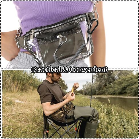 حبل ملفوف آمن قابل للسحب، 3 قطع حبل صيد شديد التحمل، ملحقات حبل صيد السمك، أداة حبال صيد السمك مع مشبك من سبائك الألومنيوم لكماشات قوارب الكاياك (أسود) in Kuwait