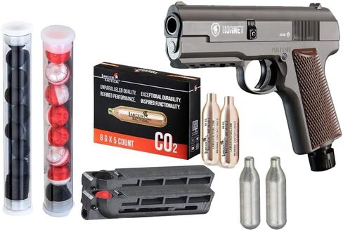 Lancer Self Defense Hornet 0.43 Cal Home Defense Launcher الكل في حزمة واحدة أقل فتكًا للدفاع الشخصي (اللون: برتقالي/أسود) in Saudi Arabia