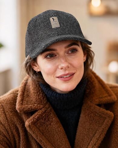 CLAPE Men's Winter Hat Outdoor Visor Dad Hat Warm Wool Sport Golf Baseball Cap Hats with Earflaps in Saudi Arabia