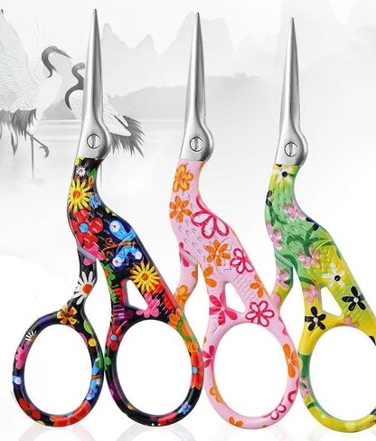 Ergonomic Stainless Steel Embroidery Scissors,Sharp and Durable,Suitable for Crafts and Everyday Use - Comfort Grip in Saudi Arabia