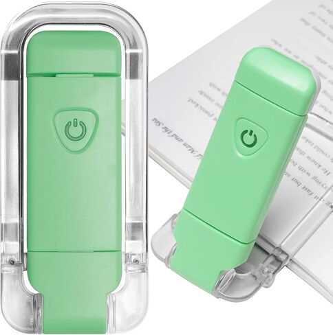 EGWASER Book Reading Light, Portable USB Rechargeable LED Clip on Book Lights for Reading in Bed, 3 Brightness Adjustable Dimmable Bookmark Light for Eye-Protection, Reading Lamp(Pink) in Saudi Arabia