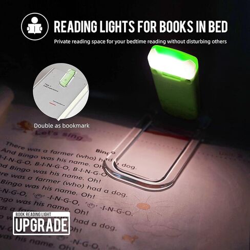 EGWASER Book Reading Light, Portable USB Rechargeable LED Clip on Book Lights for Reading in Bed, 3 Brightness Adjustable Dimmable Bookmark Light for Eye-Protection, Reading Lamp(Pink) in Saudi Arabia
