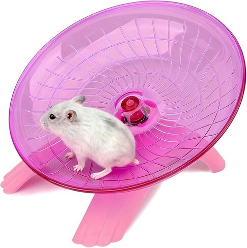 Litewood الهامستر الطائر الصحن عجلة لعبة عجلة الغزل الصامتة للجرذ الهامستر القزم جربيل الفئران (الوردي) in Kuwait
