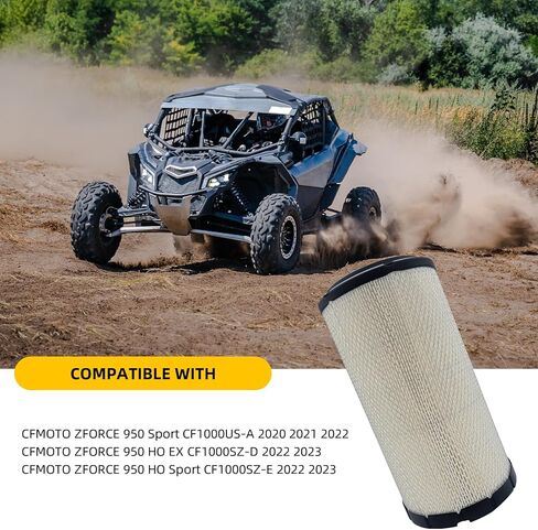 فلتر هواء 0JYA-112000-30001 متوافق مع CFMOTO 2020-2022 ZFORCE 950 Sport، 2022-2023 ZFORCE 950 HO Sport وZFORCE 950 HO EX، يستبدل 0JYA-112000-30000 in Kuwait
