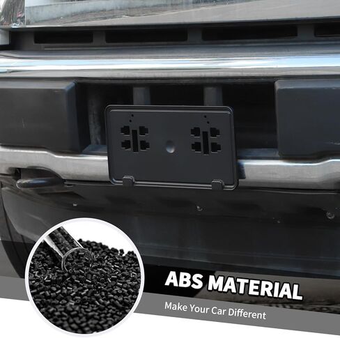 Jimen for F150 Plate Mount, Front License Plate Holder Frame Bracket Compatible with Ford F150 2015-2020 (Black) in Saudi Arabia