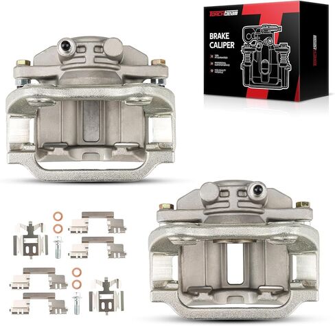 Torchbeam Rear Brake Calipers Set for Chevrolet 2005 Silverado 1500 4.3L, Rear Left and Rear Right Calipers Replace # 18B4854+18B4855 in Saudi Arabia
