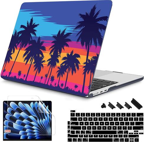 RuiHe.C متوافق مع حافظة MacBook Pro 13 بوصة M2 2025، 2024، 2023، 2022-2016 A2338 M1 A2251 A2289 A2159 A1989 A1708 A1706، غطاء بلاستيكي صلب وغطاء لوحة مفاتيح - المحيط in Kuwait