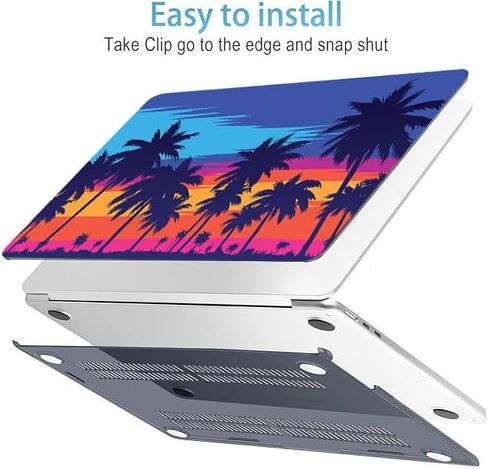 RuiHe.C متوافق مع حافظة MacBook Pro 13 بوصة M2 2025، 2024، 2023، 2022-2016 A2338 M1 A2251 A2289 A2159 A1989 A1708 A1706، غطاء بلاستيكي صلب وغطاء لوحة مفاتيح - المحيط in Kuwait