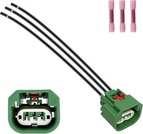 Headlight Connector Wiring Harness Replacement for Jeep Wrangler 2008-2022 Patriot Compatible with Dodge Ram Daytime Running Lamp Parking Light H13, Replaces 68064997AA in Kuwait