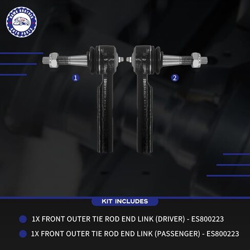 2Pcs Front Outer Tie Rod End Kit ES800223 Fit for 2007-2014 Chevrolet Silverado Suburban 1500 Tahoe, 2007-2013 GMC Sierra 1500 Yukon XL 1500, 2007-2014 Escalade ESV EXT in Saudi Arabia