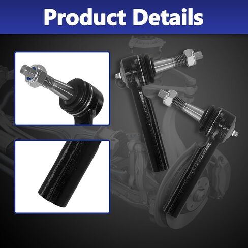 2Pcs Front Outer Tie Rod End Kit ES800223 Fit for 2007-2014 Chevrolet Silverado Suburban 1500 Tahoe, 2007-2013 GMC Sierra 1500 Yukon XL 1500, 2007-2014 Escalade ESV EXT in Saudi Arabia