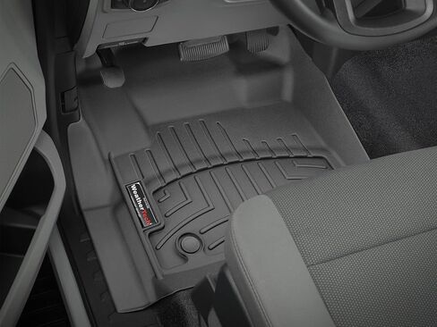 بطانات أرضية مخصصة من Weathertech لسيارة Ford Super Duty، Super Duty، Super Duty - الصف الأول (4410541)، أسود in Kuwait