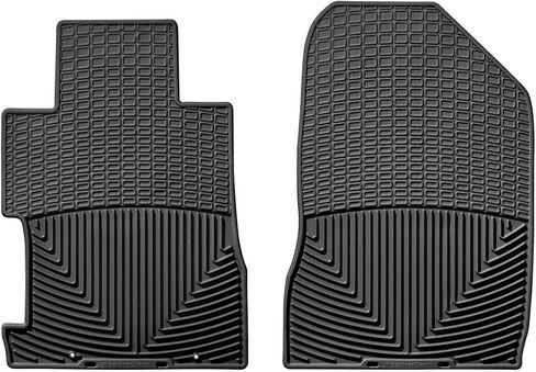 سجادات أرضية Weathertech مناسبة لجميع الأحوال الجوية لسيارة Honda Civic، Civic Si - الصف الأول (W65)، أسود in Saudi Arabia