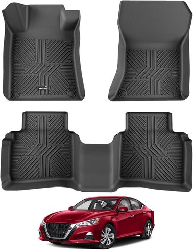 Floor Mats for Nissan Altima 2019-2025 (S/SL/SR/SV/Platinum), All Weather TPE Custom Fit Car Mats Protection Anti-Slip Floor Liners Nissan Altima Accessories, 1st & 2nd Row in Saudi Arabia