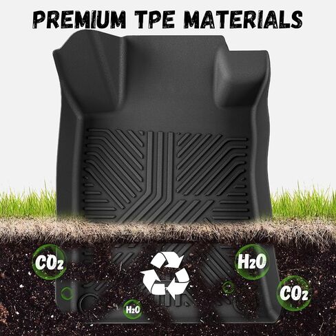 Floor Mats for Nissan Altima 2019-2025 (S/SL/SR/SV/Platinum), All Weather TPE Custom Fit Car Mats Protection Anti-Slip Floor Liners Nissan Altima Accessories, 1st & 2nd Row in Saudi Arabia