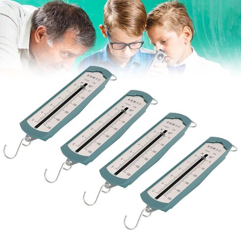 Newton Force Meter Spring Scale, 4 Pcs Newton Meter Spring Dynamometer, Portable Spring Scale for Student Physics Experiment Teaching Demonstration(1N) in Saudi Arabia