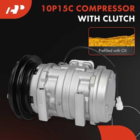 A-Premium Air Conditioner AC Compressor with Clutch Compatible with Toyota Corolla 1986-1988, 4Runner 1984-1988, Supra 1986, Celica 1983-1985, Cressida 1985, Pickup 1984, Van, Van Wagon & Mazda RX-7 in Saudi Arabia