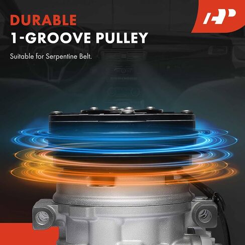A-Premium Air Conditioner AC Compressor with Clutch Compatible with Toyota Corolla 1986-1988, 4Runner 1984-1988, Supra 1986, Celica 1983-1985, Cressida 1985, Pickup 1984, Van, Van Wagon & Mazda RX-7 in Saudi Arabia