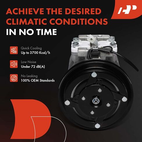 A-Premium Air Conditioner AC Compressor with Clutch Compatible with Toyota Corolla 1986-1988, 4Runner 1984-1988, Supra 1986, Celica 1983-1985, Cressida 1985, Pickup 1984, Van, Van Wagon & Mazda RX-7 in Saudi Arabia