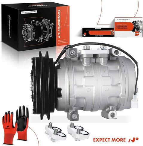 A-Premium Air Conditioner AC Compressor with Clutch Compatible with Toyota Corolla 1986-1988, 4Runner 1984-1988, Supra 1986, Celica 1983-1985, Cressida 1985, Pickup 1984, Van, Van Wagon & Mazda RX-7 in Saudi Arabia