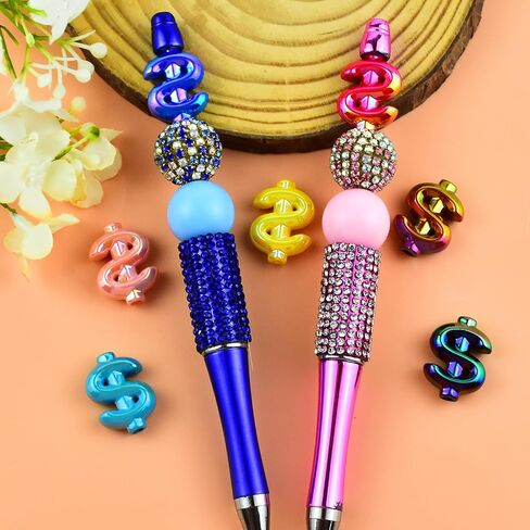 20Pcs Acrylic Wings Focal Beads for Pens Colorful Wings Fancy Space Beads for DIY Craft Beadable Pens Keychain Bracelet Necklace Earrings Jewelry Making in Saudi Arabia