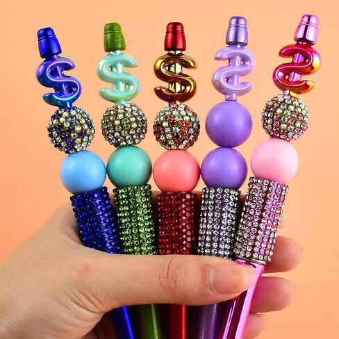 20Pcs Acrylic Wings Focal Beads for Pens Colorful Wings Fancy Space Beads for DIY Craft Beadable Pens Keychain Bracelet Necklace Earrings Jewelry Making in Saudi Arabia