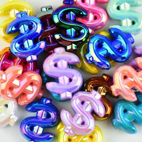 20Pcs Acrylic Wings Focal Beads for Pens Colorful Wings Fancy Space Beads for DIY Craft Beadable Pens Keychain Bracelet Necklace Earrings Jewelry Making in Saudi Arabia