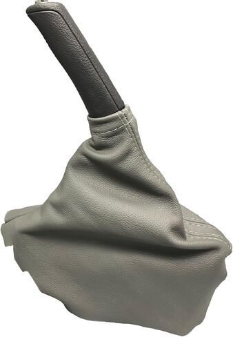 Titanium Gray Leather Emergency Parking E-Brake Boot Cover Compatible With Subaru Forester 2009 2010 2011 2012 2013 (Made In USA) (Genuine Leather) in Saudi Arabia