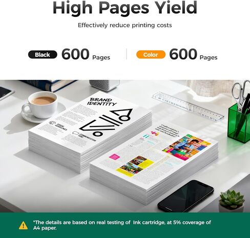 LC501XL Ink Cartridges Combo 4-Pack High Yield Compatible for Brother LC501 LC501XL MFC-J1360DW Ink Use with Brother MFC-J1410DW MFC-J1260DW Printer Work Smart 1410dw 1360dw Black Cyan Magenta Yellow in Saudi Arabia