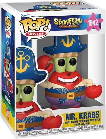 Funko Pop! Movies: The Spongebob Movie - Mr. Krabs - Collectable Vinyl Figure - Gift Idea - Official Merchandise - Toys for Kids & Adults - Cartoon Fans - Model Figure for Collectors in Saudi Arabia
