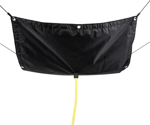 Ceiling Leak Diverter Tarp, Heavy Duty Tarp Waterproof with Drain Hose, Designed for Roof Drip and Rain Collection, Water Leak Diverter for Ceiling and Roof Protection,3x3 ft in Saudi Arabia
