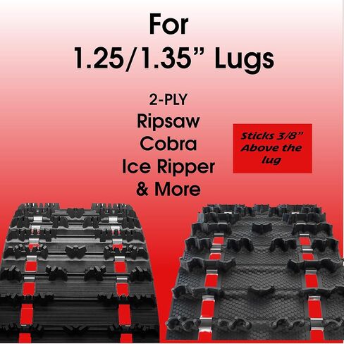 Fast-Trac 1.375" Top Gun II Snowmobile Studs Kit Qty 96, Rust-Free & Lightweight, Includes Install Tools & Template, for Arctic Cat, Polaris, Yamaha 1.25/1.35 2-Ply Tracks in Saudi Arabia