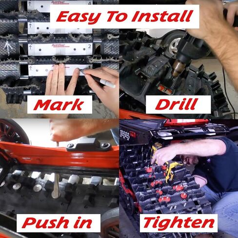 Fast-Trac 1.375" Top Gun II Snowmobile Studs Kit Qty 96, Rust-Free & Lightweight, Includes Install Tools & Template, for Arctic Cat, Polaris, Yamaha 1.25/1.35 2-Ply Tracks in Saudi Arabia