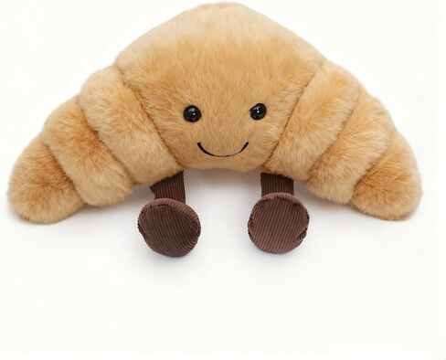 1 lb Weighted Croissant Plush Pillow - 12 inch Stuffed Animal Weighted Plush Toy, Soft Squishy Bread Plushie, Gift for Kids & Friends in Saudi Arabia