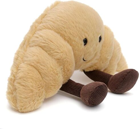 1 lb Weighted Croissant Plush Pillow - 12 inch Stuffed Animal Weighted Plush Toy, Soft Squishy Bread Plushie, Gift for Kids & Friends in Saudi Arabia