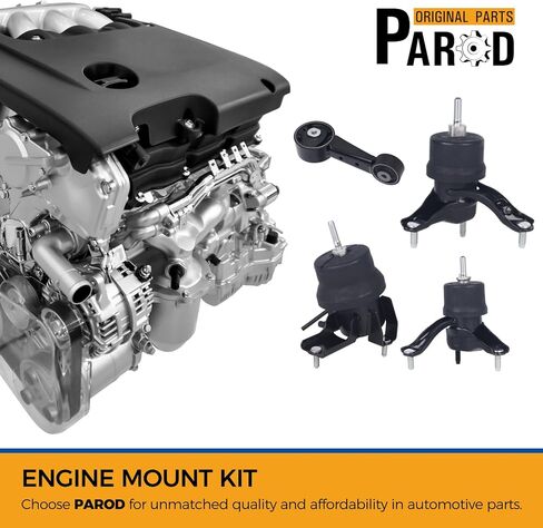 PAROD 4PCS Engine Motor Mount Kit Fit for 2008-2012 Toyota Avalon, 2007-2017 Camry 3.5L V6; Automatic Trans,Replace #A4259 A4288 A42017HY A62036HY in Saudi Arabia