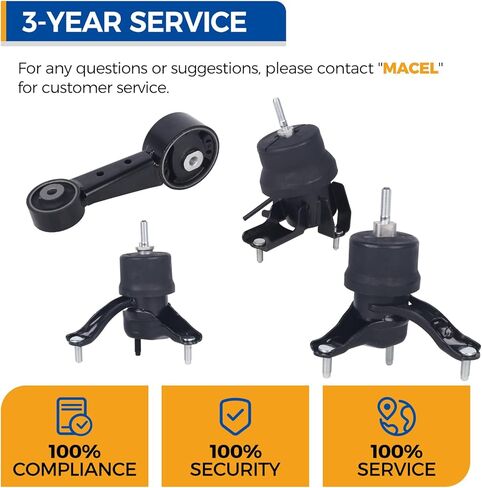 PAROD 4PCS Engine Motor Mount Kit Fit for 2008-2012 Toyota Avalon, 2007-2017 Camry 3.5L V6; Automatic Trans,Replace #A4259 A4288 A42017HY A62036HY in Saudi Arabia