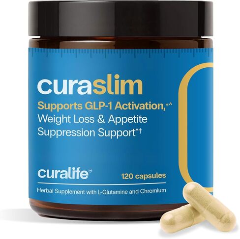 CuraSlim Naturally Formulated Appetite Control - 4 Capsules a Day, 1 Month Supply - Supports Balanced Dietary Routine in Saudi Arabia