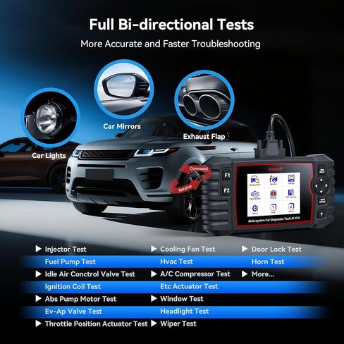 iCarsoft LR V3.0 2026 إصدار ماسح ضوئي obd2 ثنائي الاتجاه لمعظم أجهزة Land Rover/Jaguar من 1996-2023 أنظمة كاملة 37 أداة مسح تشخيصية للخدمة، قارئ رمز بيانات السيارة مع تحديث مجاني مدى الحياة in Saudi Arabia