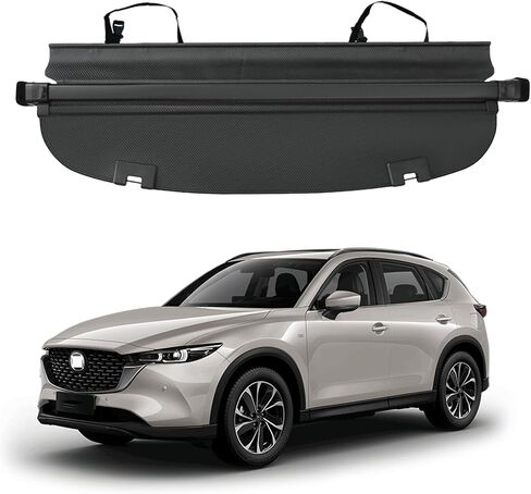 غطاء الشحن متوافق مع 2017-2025 2026 Mazda CX-5 غطاء صندوق السيارة الخلفي القابل للسحب وغطاء الأمان وغطاء الخصوصية 2017-2023 2024 2025 2026 CX5 غطاء البضائع in Kuwait