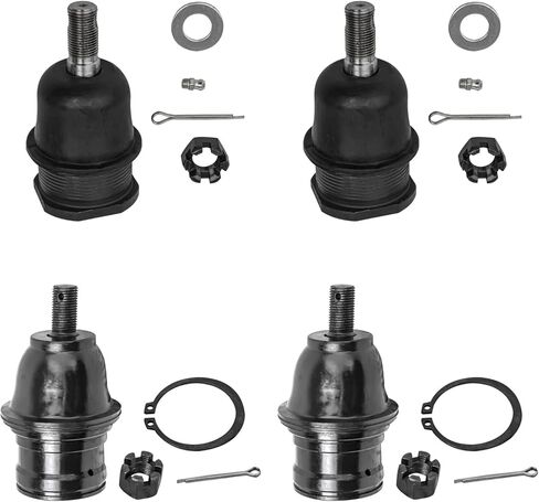 Detroit Axle - 4WD Front 4pc Ball Joints for 1987-1996 Dodge Dakota 1988 1989 1990 1991 1992 1993 1994 1995, Upper & Lower Ball Joints Replacement in Saudi Arabia