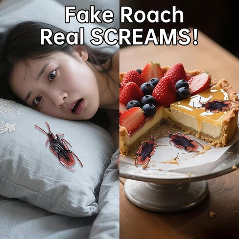 12 PCS Pranks for Adults Fake Snake Cockroaches Poo Kit,Pretty Realistic Creepy Creepy Scary Stuff Suitable for Outdoor, Home，and Office Pranks Gifts for Halloween Games Christmas Daily Life in Saudi Arabia