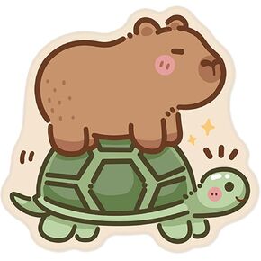 Capybara Mouse Pad, Capybara Riding Turtle Novelty Desk Mat, Non-Slip Gaming & Office Mousepad, Cute Kawaii Animal-Themed Ergonomic Mouse Pad for PC, Laptop, Computer in Kuwait