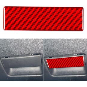 Red Interior Trim Stickers Instrument Panel Cover Compatible with Ford Mustang Shelby GT 2009 2010 2011 2012 2013 2014 Real Carbon Fiber Center Dash Accessories Decals in Kuwait