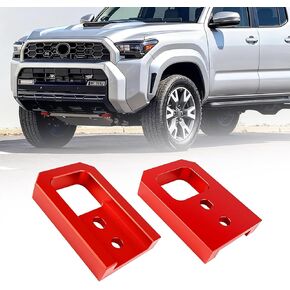 Lightweight Aluminum Version - Red Tow Hooks for Tacoma 2024-2026/4Runner 2025-2026, T6061 Aluminum Alloy, Powder Coated Recovery Hook Kits - 2 Pcs in Saudi Arabia