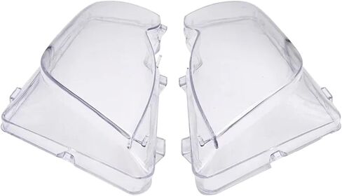 Car Headlight Glass Cover Clear Transparent Automobile Headlamp Head Light Lens Auto Products Compatible For BMW E46 3-series 2002-2006(Left and Right) in Saudi Arabia