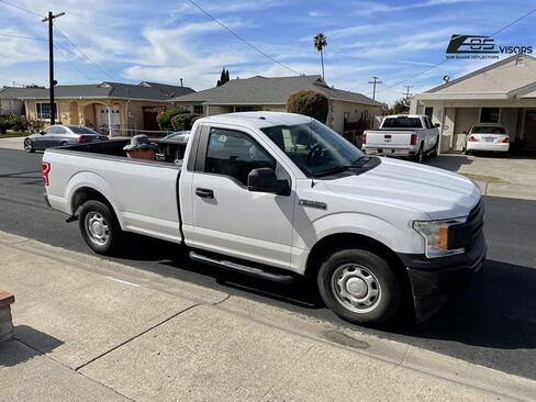 Fits All 2015-2020 Ford F-150 | 2017-Present F-250 F-350 F-450 Standard Cab Models EOS Visors in-Channel Style Smoke Tinted Side Vents Window Deflectors Rain Guards in Saudi Arabia